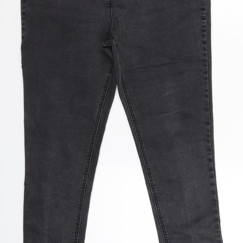 Nutmeg Womens Grey  Denim Jegging Jeans Size 14 L30 in