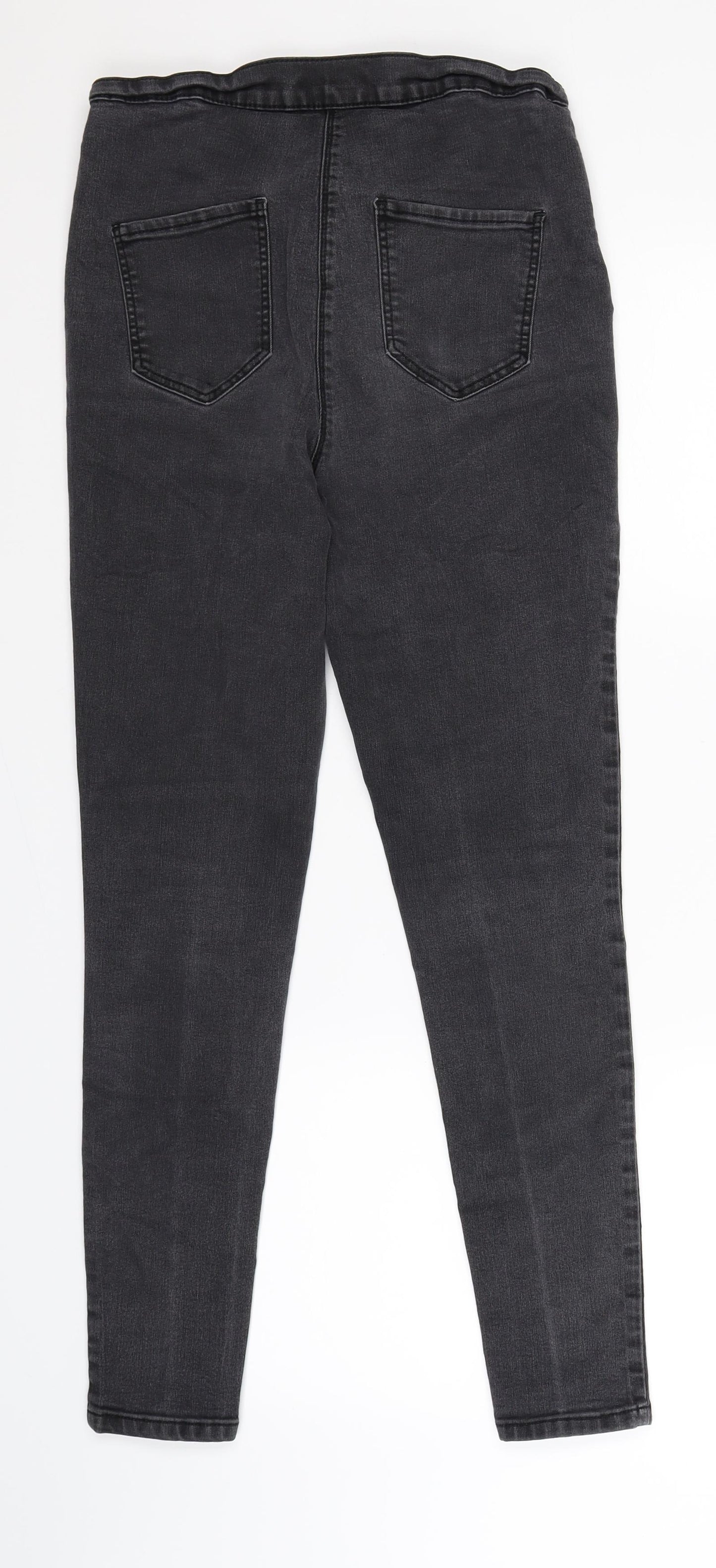 Nutmeg Womens Grey  Denim Jegging Jeans Size 14 L30 in