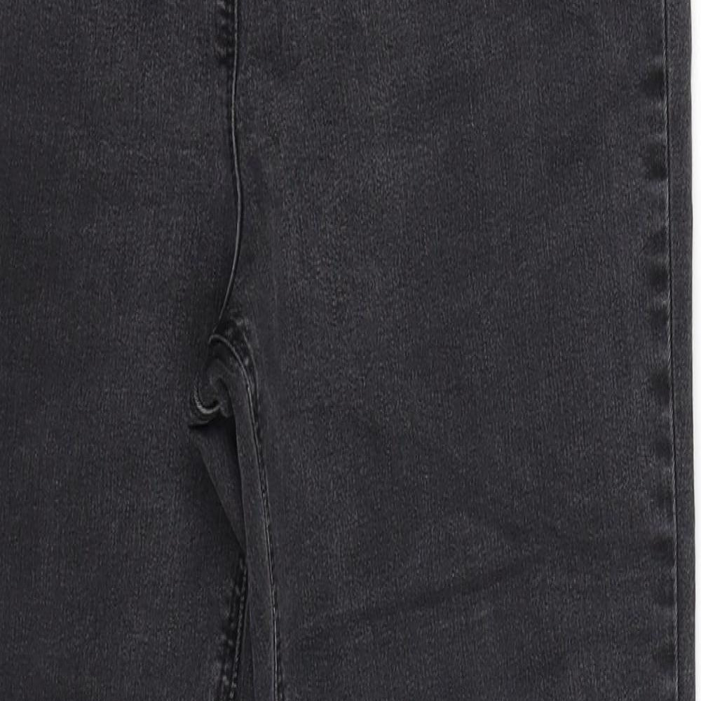 Nutmeg Womens Grey  Denim Jegging Jeans Size 14 L30 in