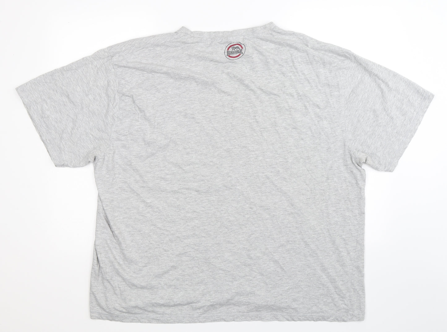 Lonsdale Mens Grey    T-Shirt Size 4XL