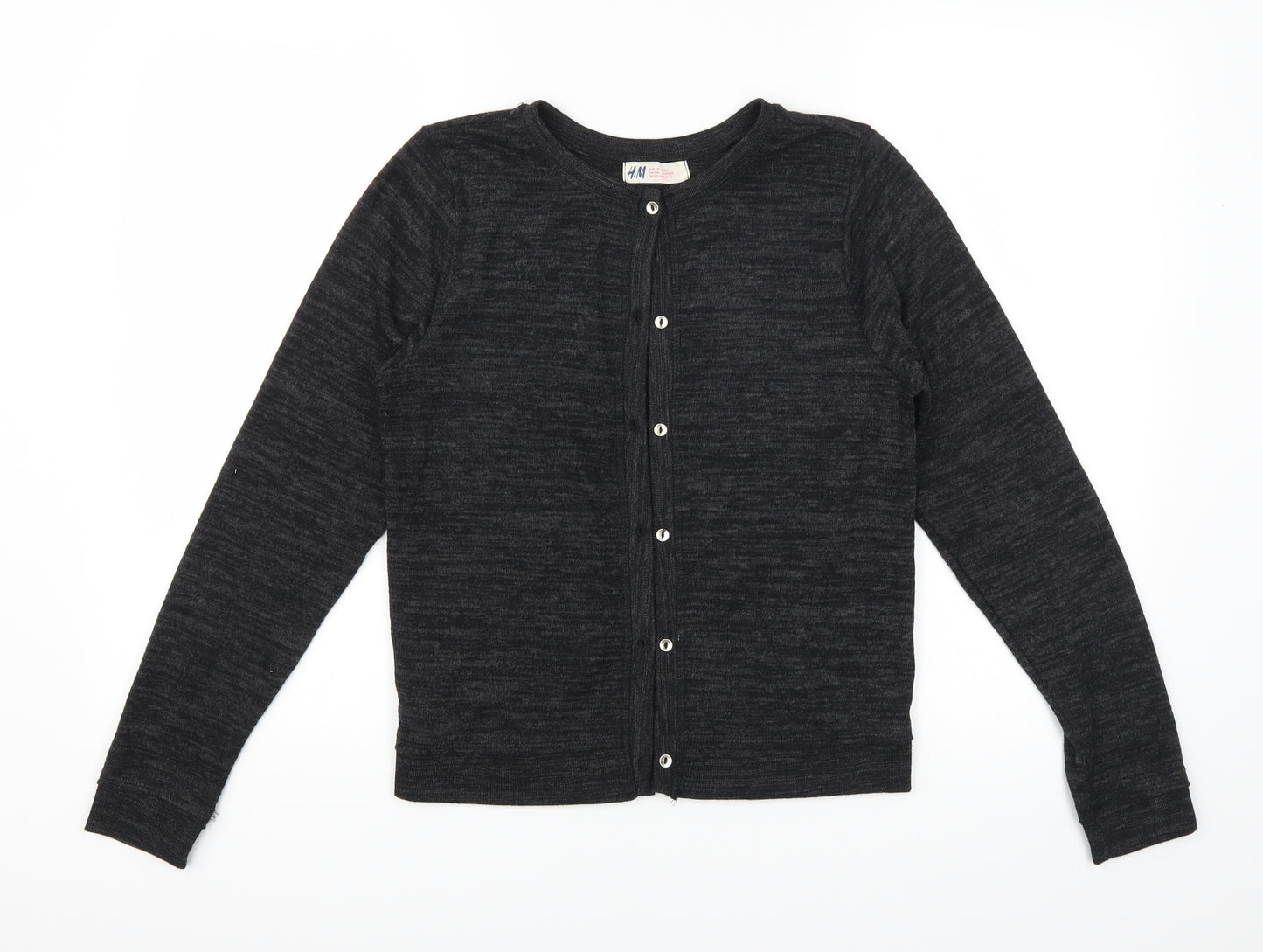 H&M Girls Black   Cardigan Jumper Size 14 Years
