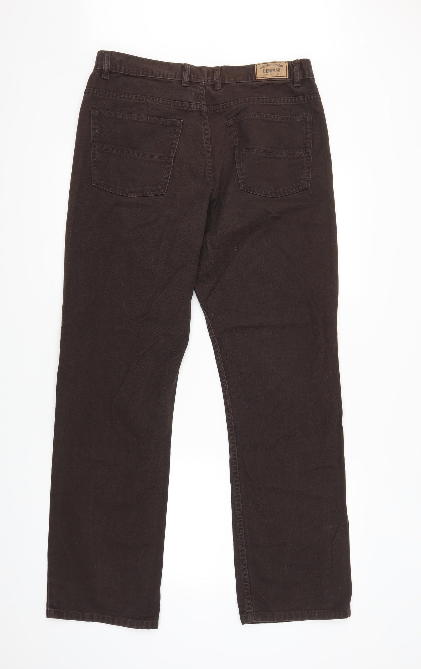 Denim Co  Mens Brown   Straight Jeans Size 34 L32 in