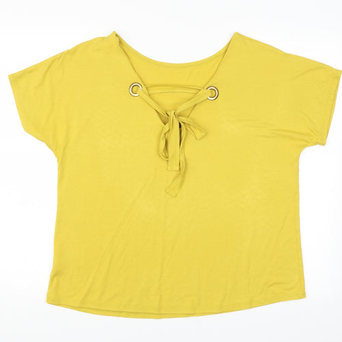 George Womens Yellow    Blouse Size 16