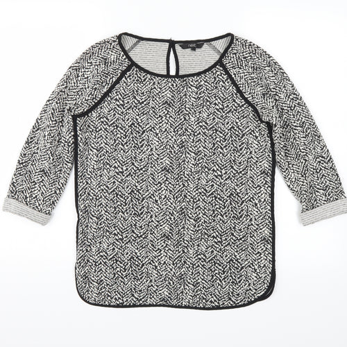 NEXT Womens Black Polka Dot  Pullover Jumper Size 8