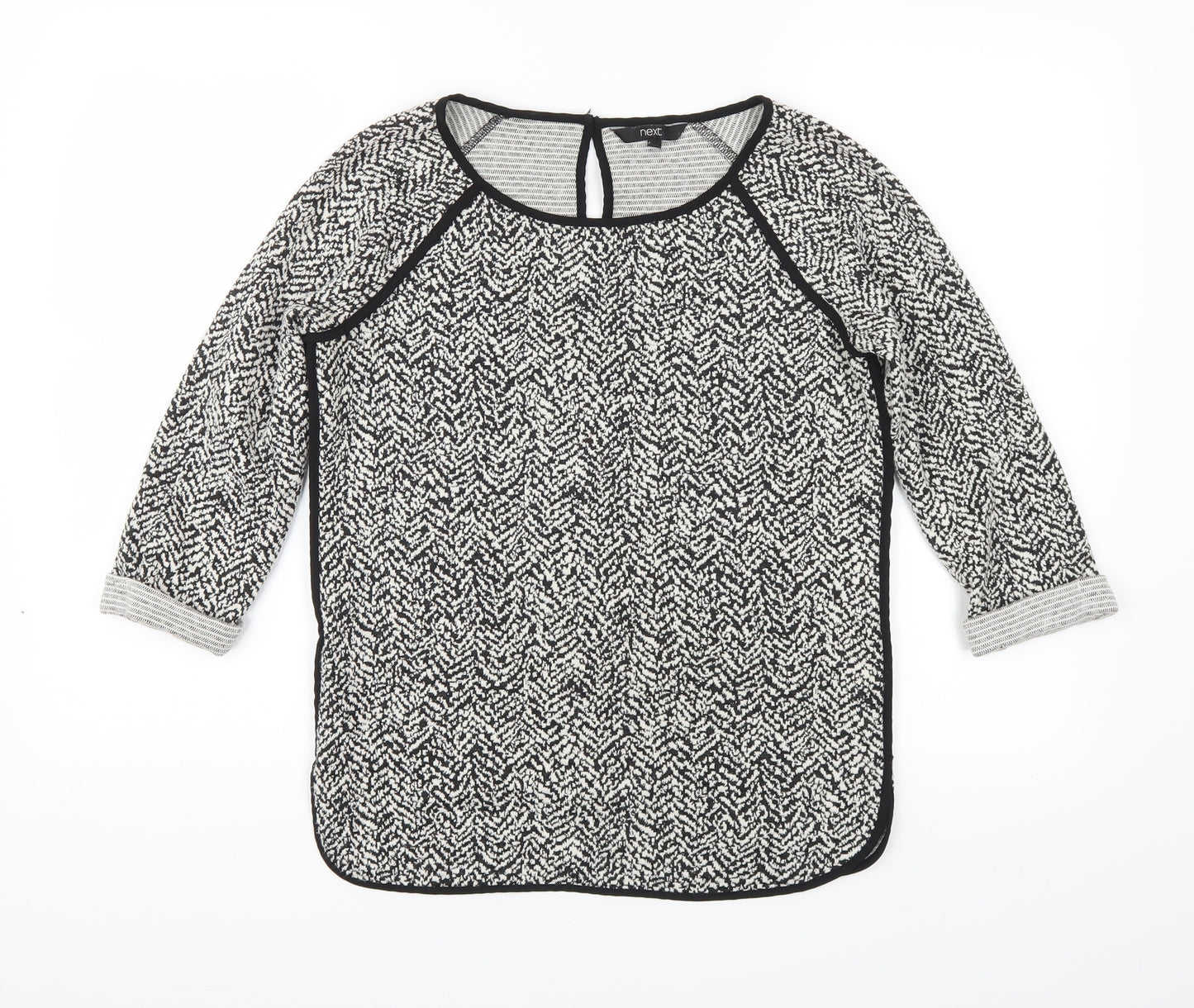 NEXT Womens Black Polka Dot  Pullover Jumper Size 8