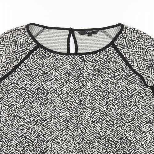 NEXT Womens Black Polka Dot  Pullover Jumper Size 8