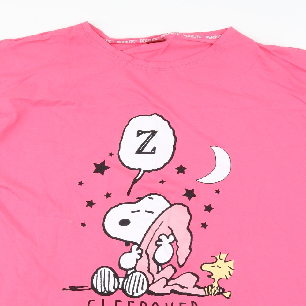 George Womens Pink   Slip Dress  Size 20  - Peanuts Snoopy