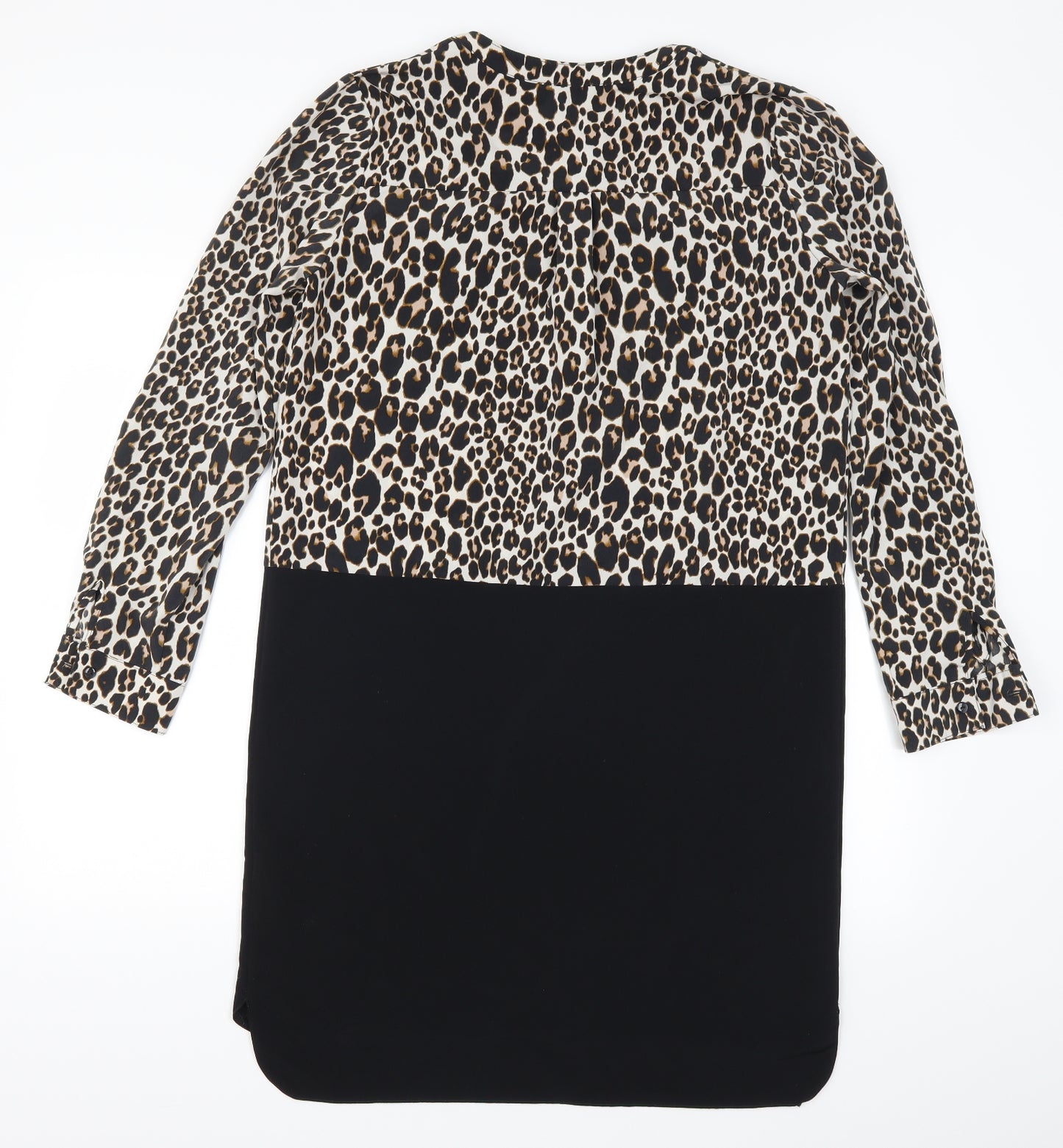 NEXT Womens Black Animal Print  Mini  Size 12
