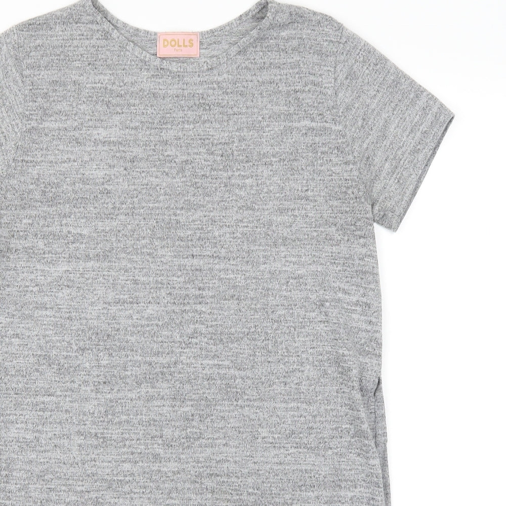 dolls Womens Grey   Basic T-Shirt Size S
