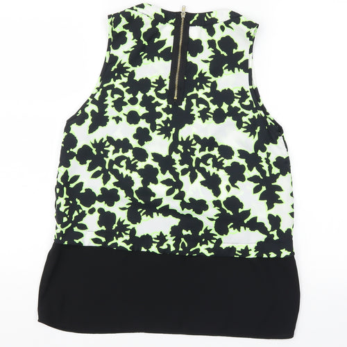 River Island Womens Black Camouflage  Basic Tank Size 10