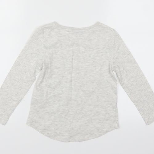 I love girls wear Girls Grey   Basic T-Shirt Size 5 Years