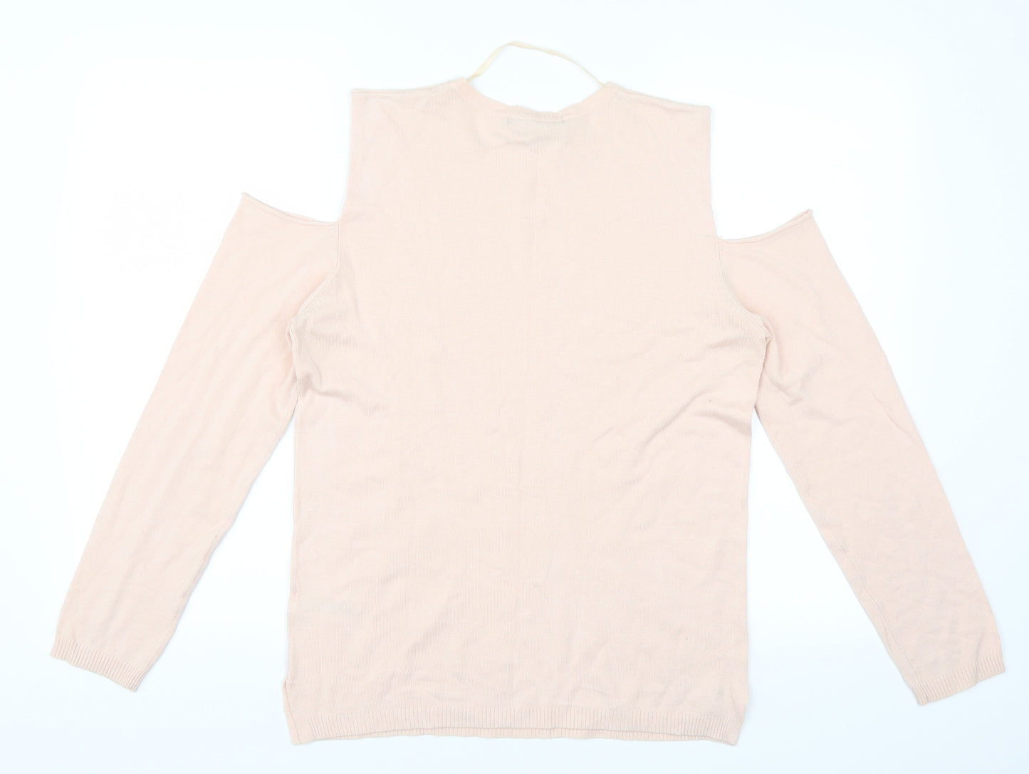 Atmosphere Womens Pink   Pullover Jumper Size 12  - cut out shoulders
