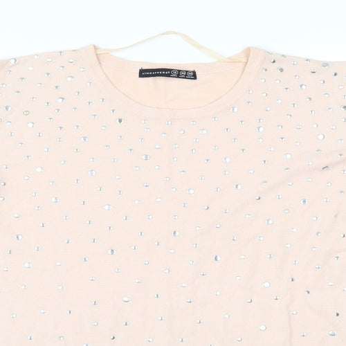 Atmosphere Womens Pink   Pullover Jumper Size 12  - cut out shoulders