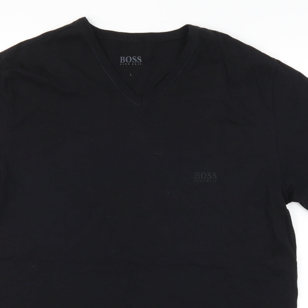 Boss Mens Black    T-Shirt Size L