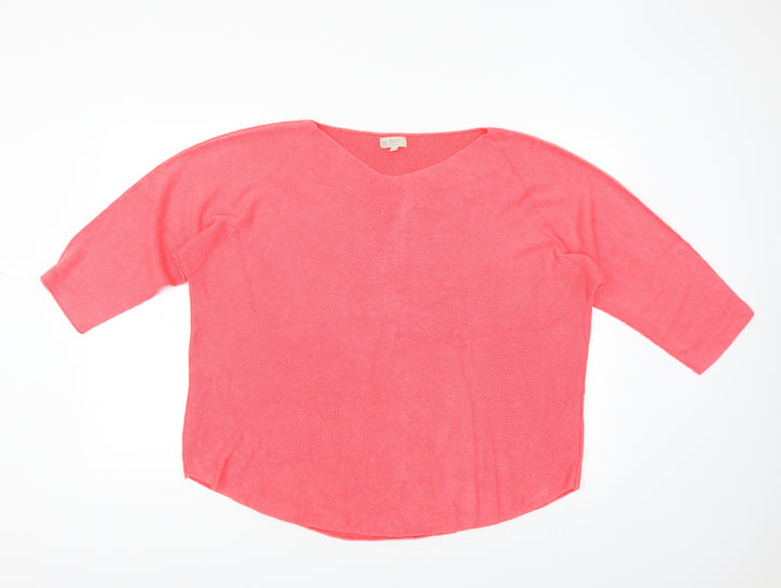 Amanti Womens Pink Pullover Jumper Size XL