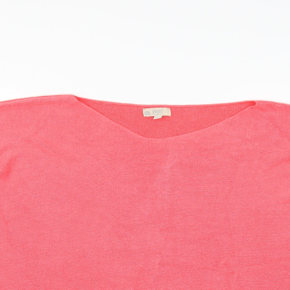 Amanti Womens Pink   Pullover Jumper Size XL