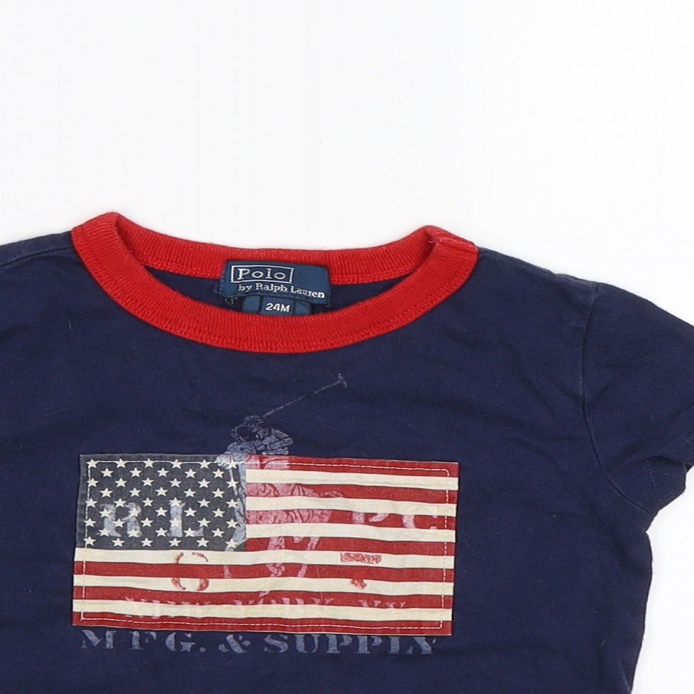 Polo Ralph Lauren Boys Blue   Basic T-Shirt Size 24 Months