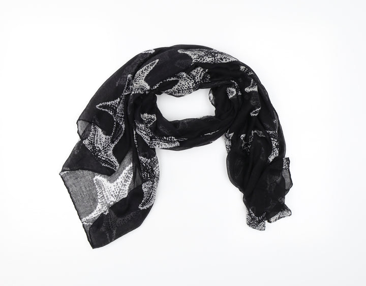 Preworn Womens Black    Scarf