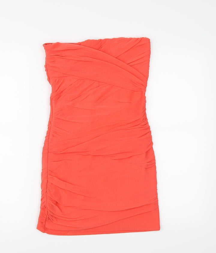 Topshop Womens Pink Bodycon Size 8