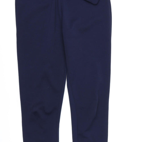 PRETTYLITTLETHING Womens Blue  Rayon Bloomer Trousers Size 6 L26 in