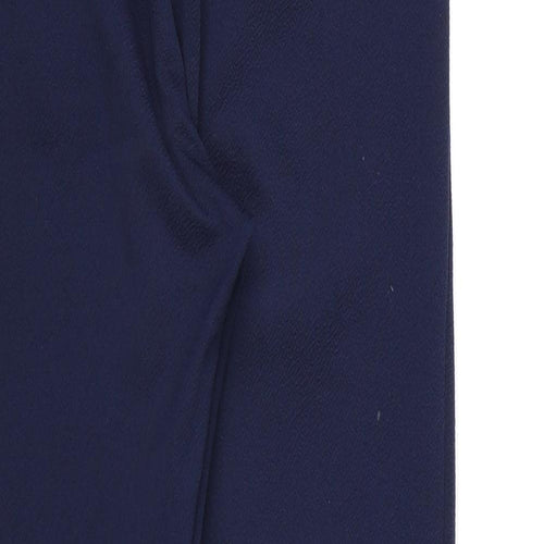 PRETTYLITTLETHING Womens Blue  Rayon Bloomer Trousers Size 6 L26 in