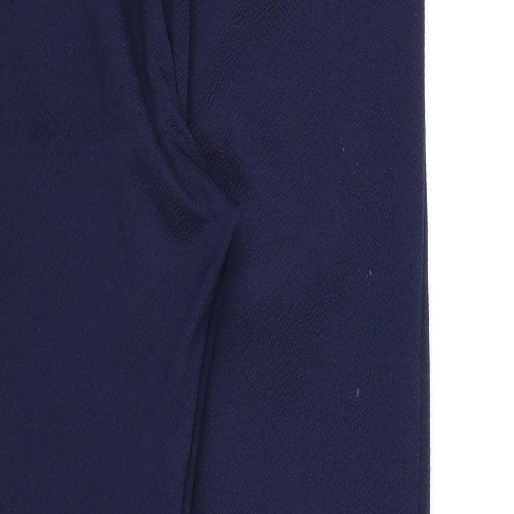 PRETTYLITTLETHING Womens Blue  Rayon Bloomer Trousers Size 6 L26 in