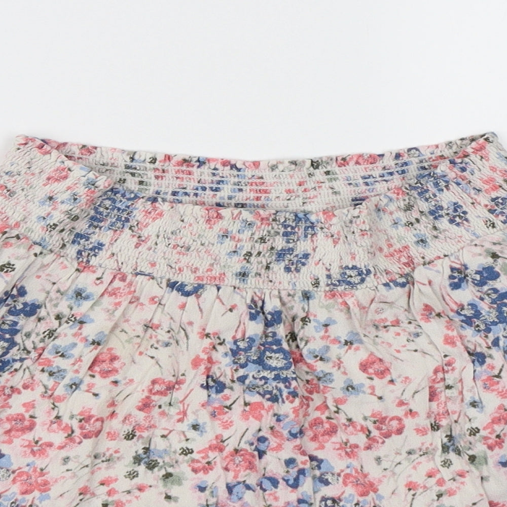 NEXT Girls Pink Floral  Skater Skirt Size 14 Years