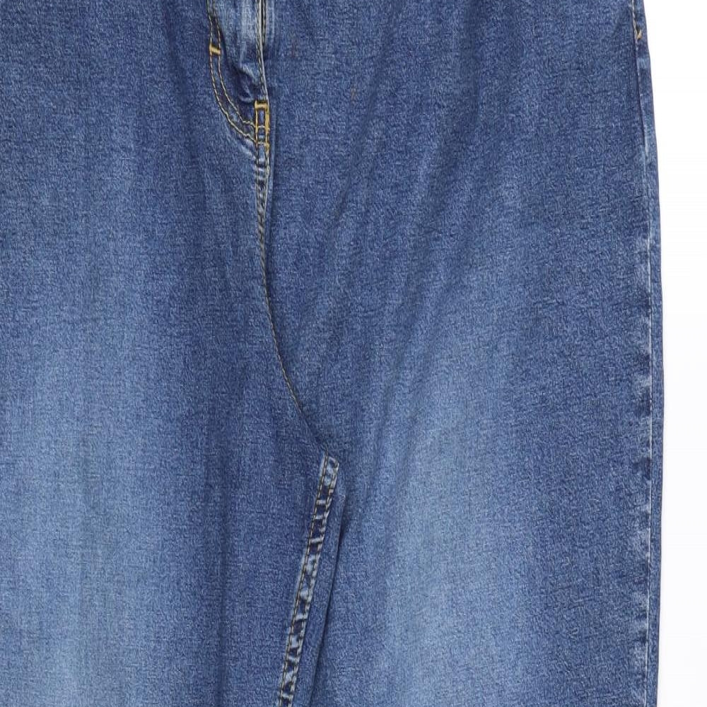 B Casual Womens Blue  Denim Straight Jeans Size 20 L28 in