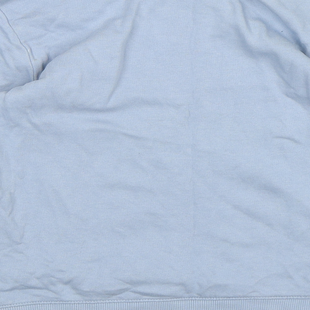 H&M Girls Blue  Jersey Pullover Sweatshirt Size 9-10 Years  - Dinosaur print