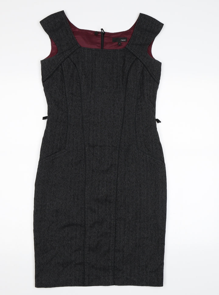 NEXT Womens Grey  Rayon A-Line  Size 6