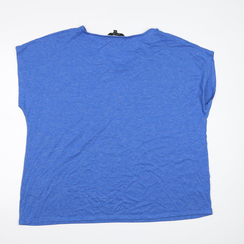 Preworn Womens Blue   Basic T-Shirt Size 24