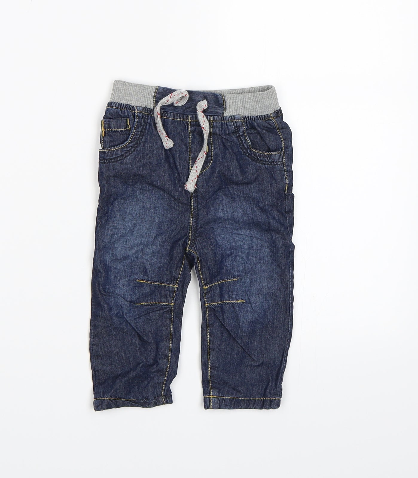Early Days Boys Blue  Denim Cargo Jeans Size 3-6 Months