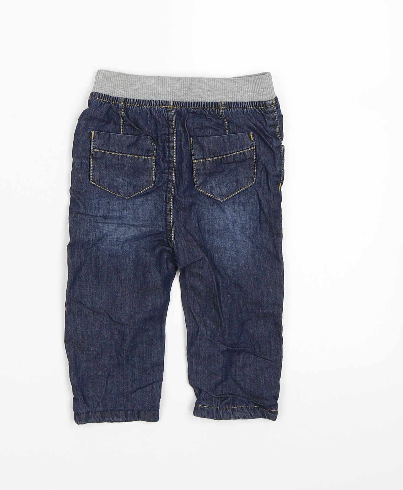 Early Days Boys Blue  Denim Cargo Jeans Size 3-6 Months