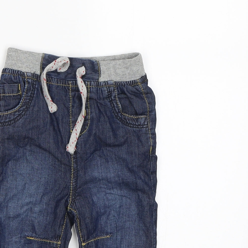 Early Days Boys Blue  Denim Cargo Jeans Size 3-6 Months