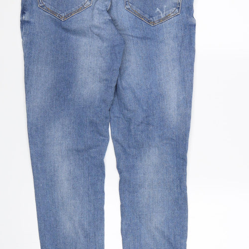 River Island Womens Blue  Denim Straight Jeans Size 12 L30 in