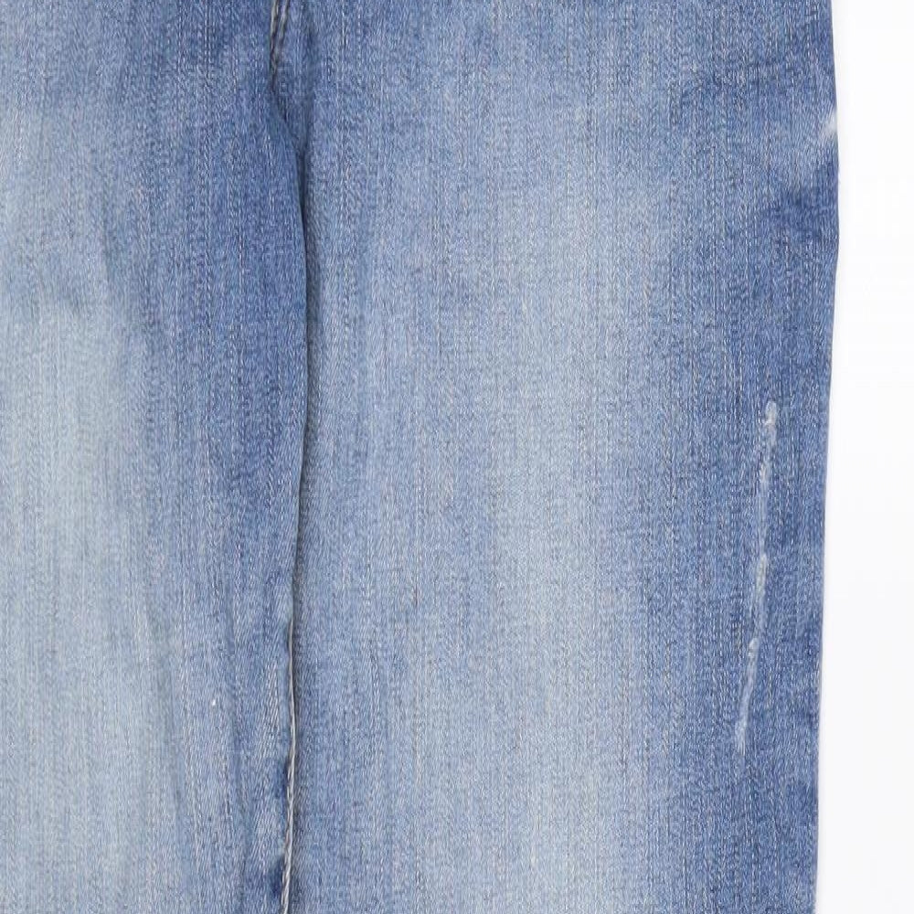 River Island Womens Blue  Denim Straight Jeans Size 12 L30 in