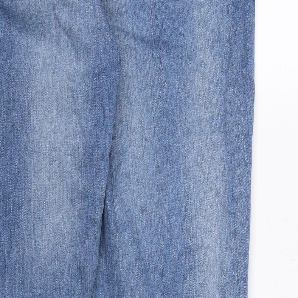 River Island Womens Blue  Denim Straight Jeans Size 12 L30 in