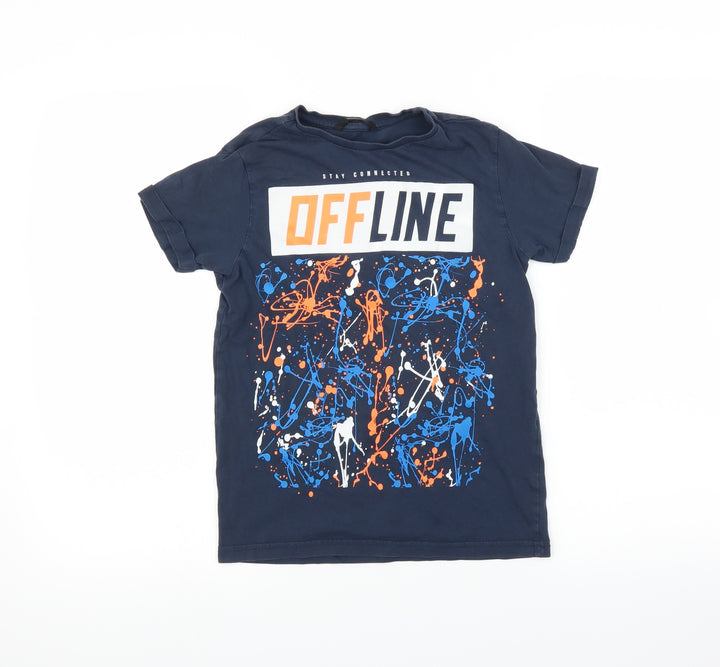 George Boys Blue Basic T-Shirt Size 10-11 Years - Gaming