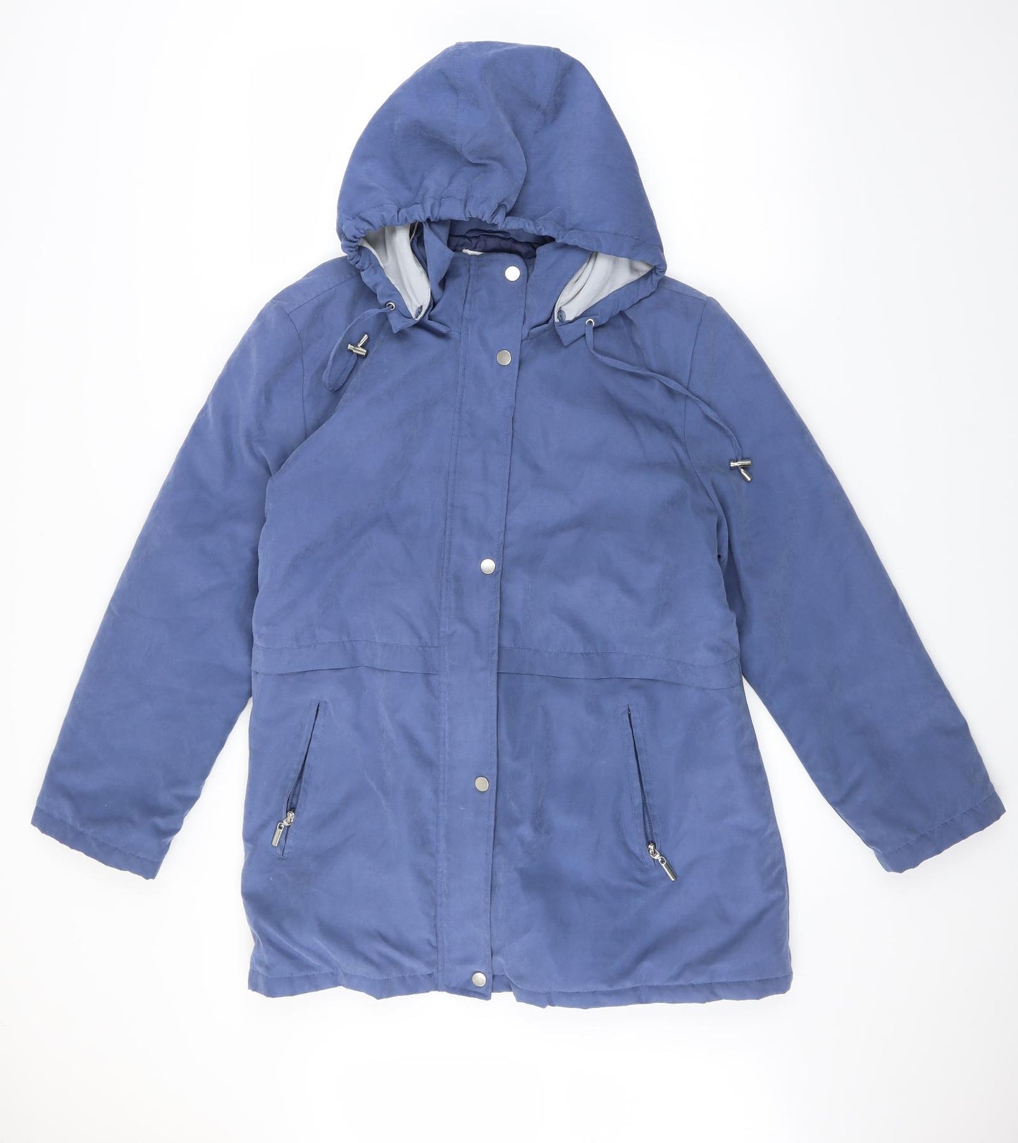 Damart Womens Blue   Pea Coat Coat Size L