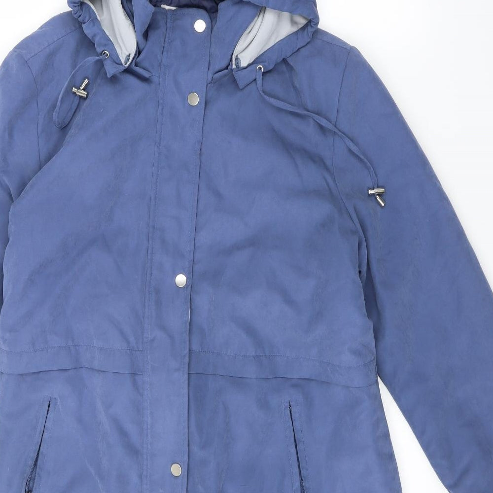 Damart Womens Blue   Pea Coat Coat Size L