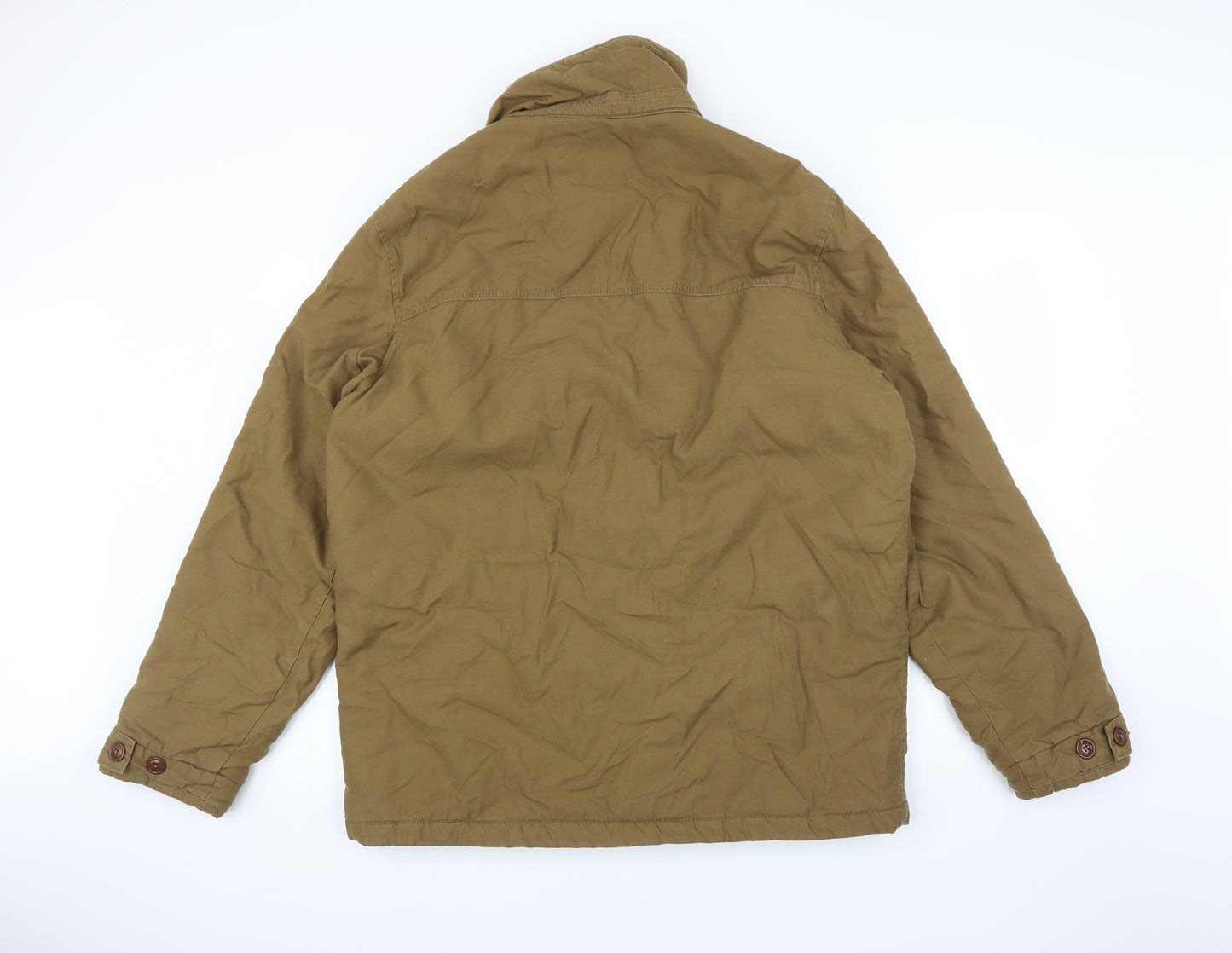 Easy Mens Brown   Pea Coat Coat Size L