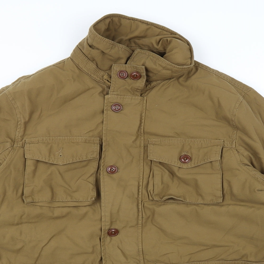 Easy Mens Brown   Pea Coat Coat Size L