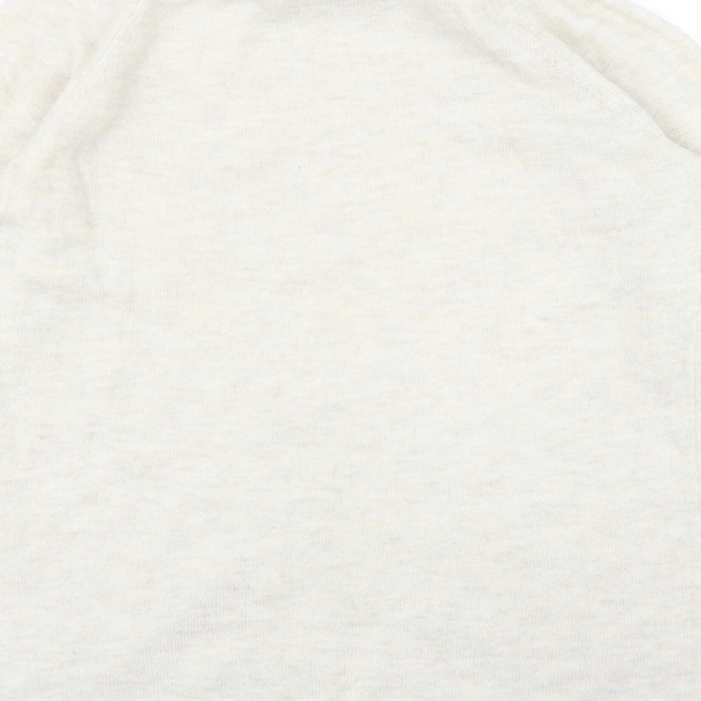 H&M Womens White  Knit Pullover Jumper Size S