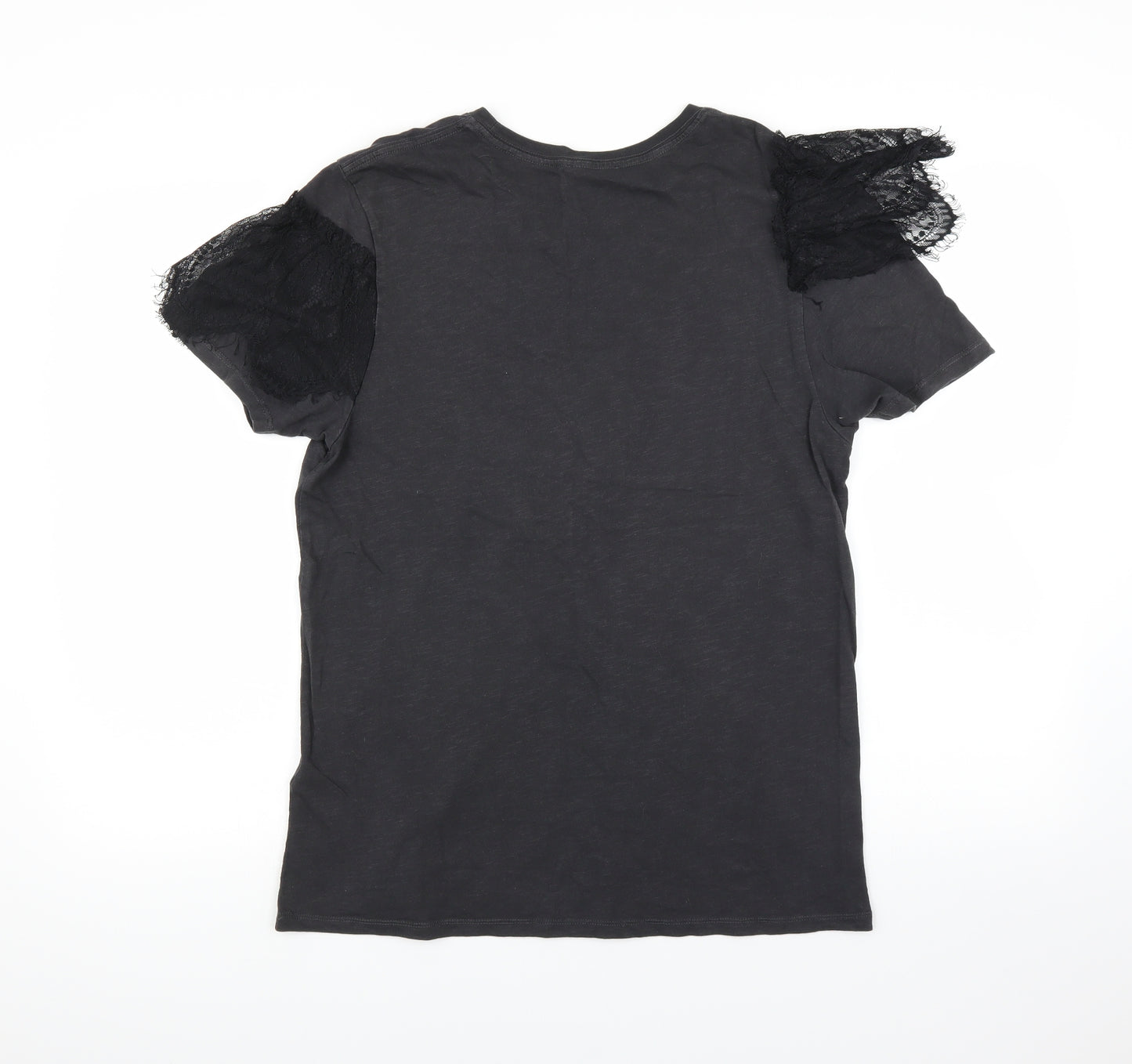 Topshop Womens Grey   Basic T-Shirt Size 10