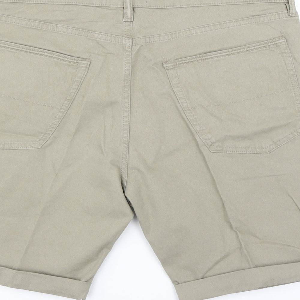 Marks and Spencer Mens Brown   Chino Shorts Size 36