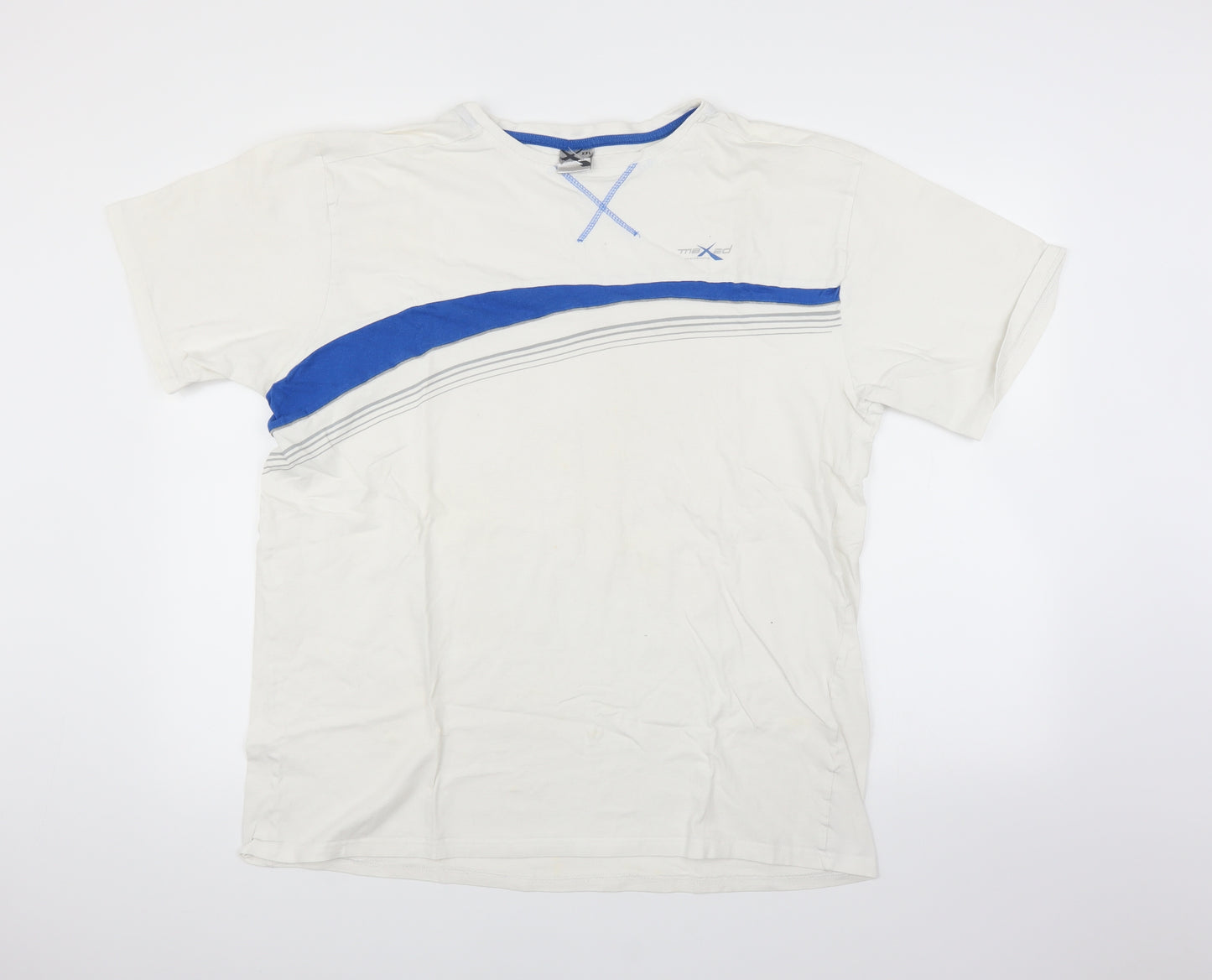maxed Mens White    T-Shirt Size XL
