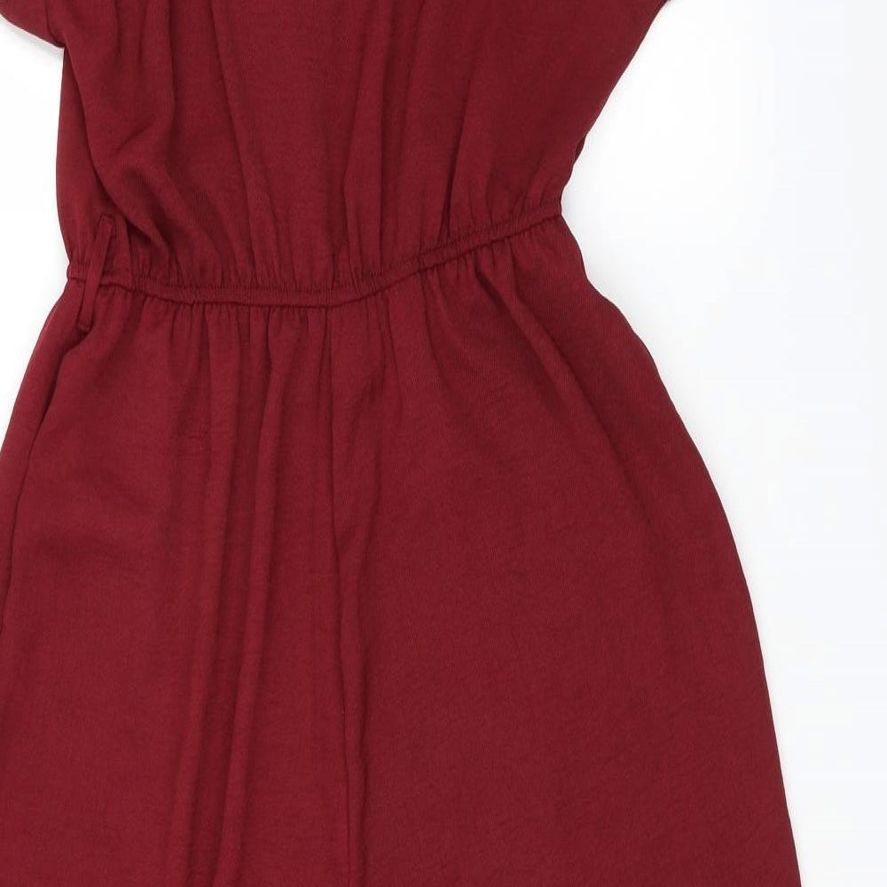 New Look Womens Red   Bodysuit One-Piece Size 12