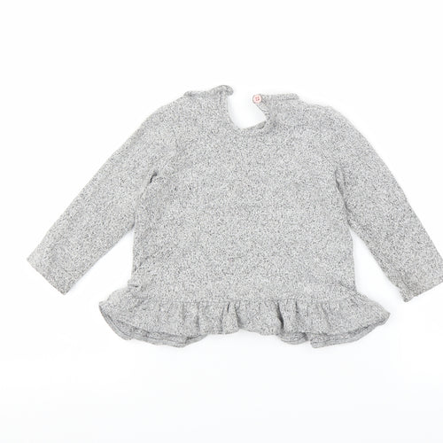 George Girls Grey   Basic T-Shirt Size 12-13 Years