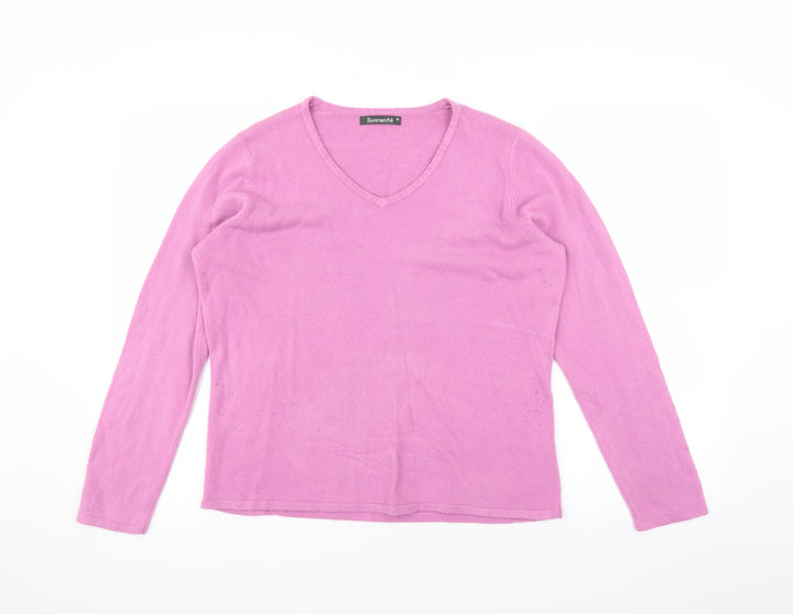 Bonmarché Womens Purple Pullover Jumper Size M