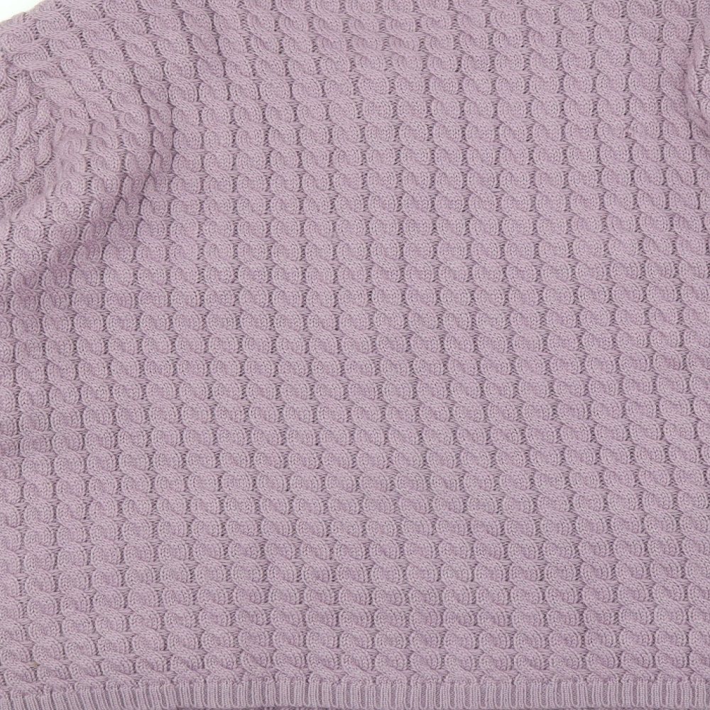 Daxon Womens Purple  Knit Cardigan Jumper Size 18